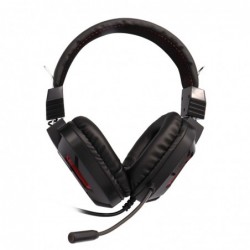 Cascos Gaming Negro Samurai Luz RGB Roja 2xJackplusUSB H2168D