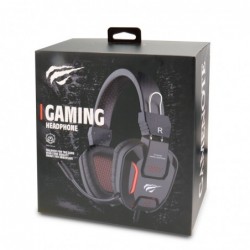 Cascos Gaming Negro Samurai Luz RGB Roja 2xJackplusUSB H2168D
