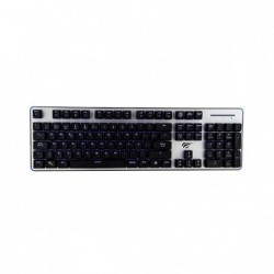 Teclado GAMING Mecánico Plateado Aluminio HV-KB366L