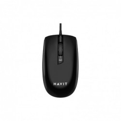 RATON OPTICO CON CABLE MS751 NEGRO