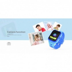 Reloj Infantil con GPS Lector de SIM con Llamadas y Camara ip67 azul kw02