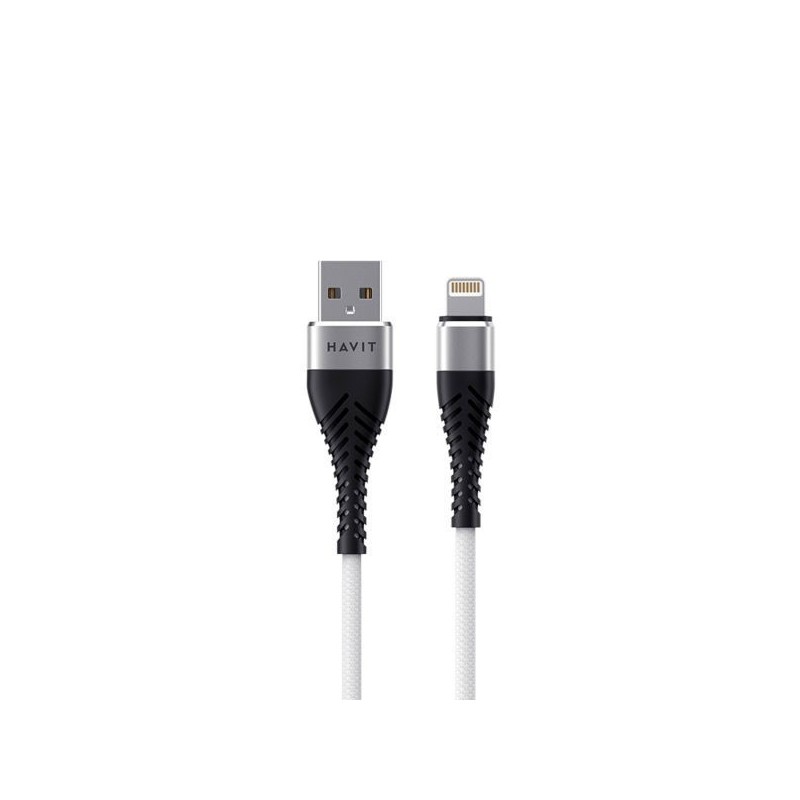 Cable de iPhone Lightning 2.1A 1.0M Protección Aluminio mallado CB705