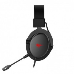 Casco Gaming con Jack 3.5mm 4 pines con Adaptador Para PC, Mute y Microfono Desmontable, Negro H2015D