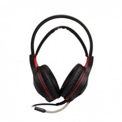Cascos Gaming Negro almohadilla redonda zarpa roja H2011D