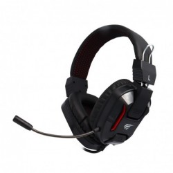 Cascos Gaming Negro Samurai Luz RGB Roja 2xJackplusUSB H2168D