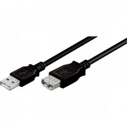 Cable prolongador USB 2.0 MH 3m 10.01.0204-BK