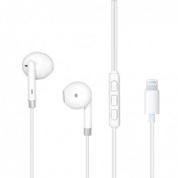 Auriculares con Clavija iPhone Lightning 1.2M con microfono y botones de volumen GT-ST01L