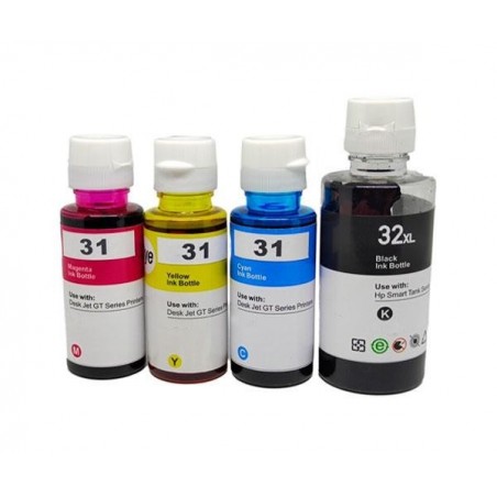 Botella tinta comp. Hp 31 Amarillo  1vu28ae