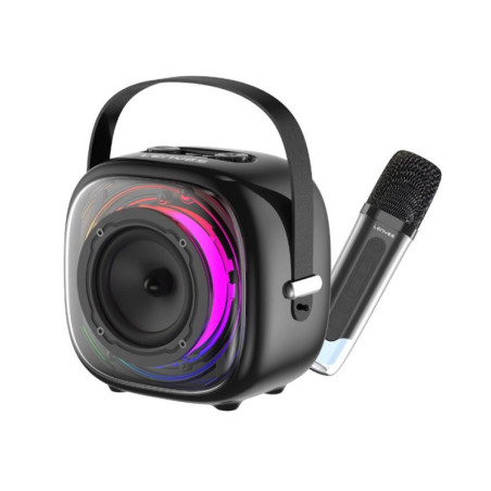 Altavoz (S226) LENYES BT V5.3 con Microfono 20W 2400mAh RGB, AUX,TWS,TF, USB - NEGRO