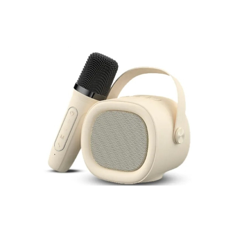 Altavoz Bluetooth V5.3 5W 1200mah con microfono soporta AUX TF SK819BT BIEGE