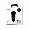 Cargador de Mechero Dual USB 2.1A H236 Negro