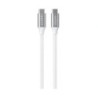 CABLE TIPO C A TIPO C V3.1 PD 100W ALUMINIO Y NAYLON CB6290 PLATA