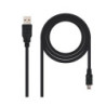 Cable USB 2.0 a Mini USB  5 pines  1.8m  Nanocable 10.01.0402