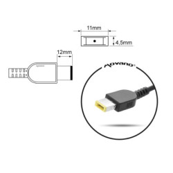 Cargador para portátil Lenovo 135W 20V 6.75A Conector rectangular Movano