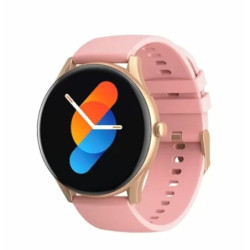 Reloj smart watch Esfera Redonda con llamadas ip67 M9036 Rosa