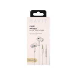 Auricular con Cable y Manos Libres E306P BLANCO