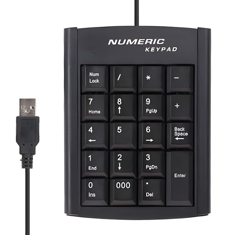 TECLADO NUMERICO PARA PC CON CABLE KJ-018