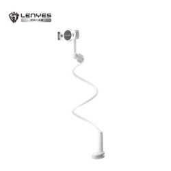 CR168 Soporte Universal de moviles y tablets con cuello y pinza, 4,7" - 9", Blanco