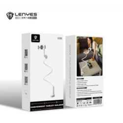 CR168 Soporte Universal de moviles y tablets con cuello y pinza, 4,7" - 9", Blanco