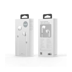 E47P Plata Auriculares con micro y control de volumen