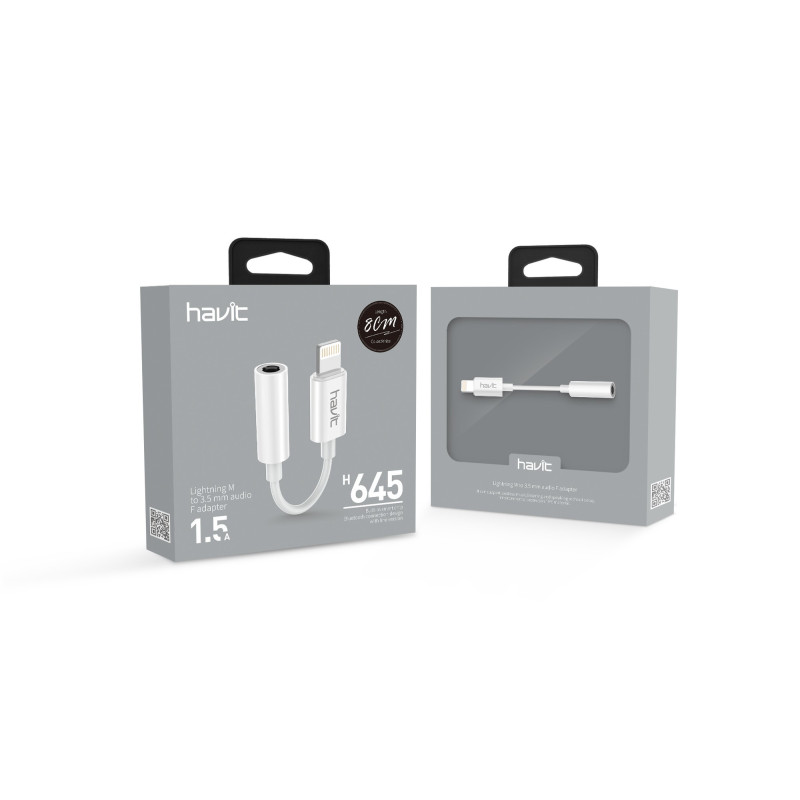 H645 Adaptador Jack Hembra a Lightning (Hay que activar Bluetooth)