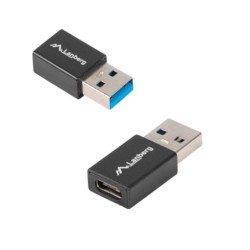 Adaptador USB 3.1 Macho a Type-C Hembra Lanberg AD-UC-UA-01