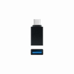Adaptador USB-C a USB-A 3.1 USB-CM-USB-AH Nanocable Aluminio -Color Negro
