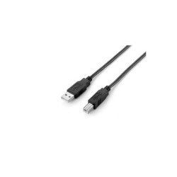 Cable USB 2.0 impresora - tipo ab MM 3m Negro Equip 128861