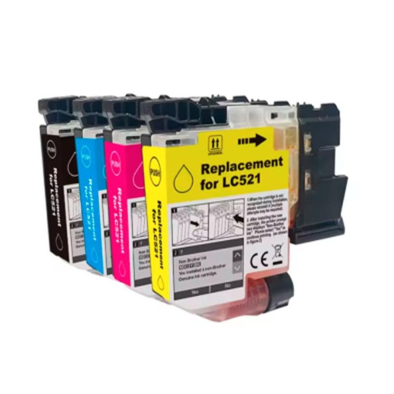 Tinta genérica para BROTHER LC521 Magenta