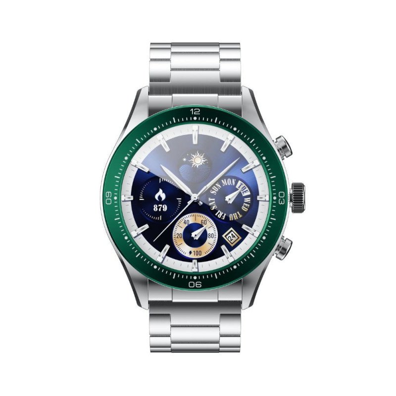 M9072 Reloj smart watch Esfera Redonda con llamadas pantalla amoled ip68