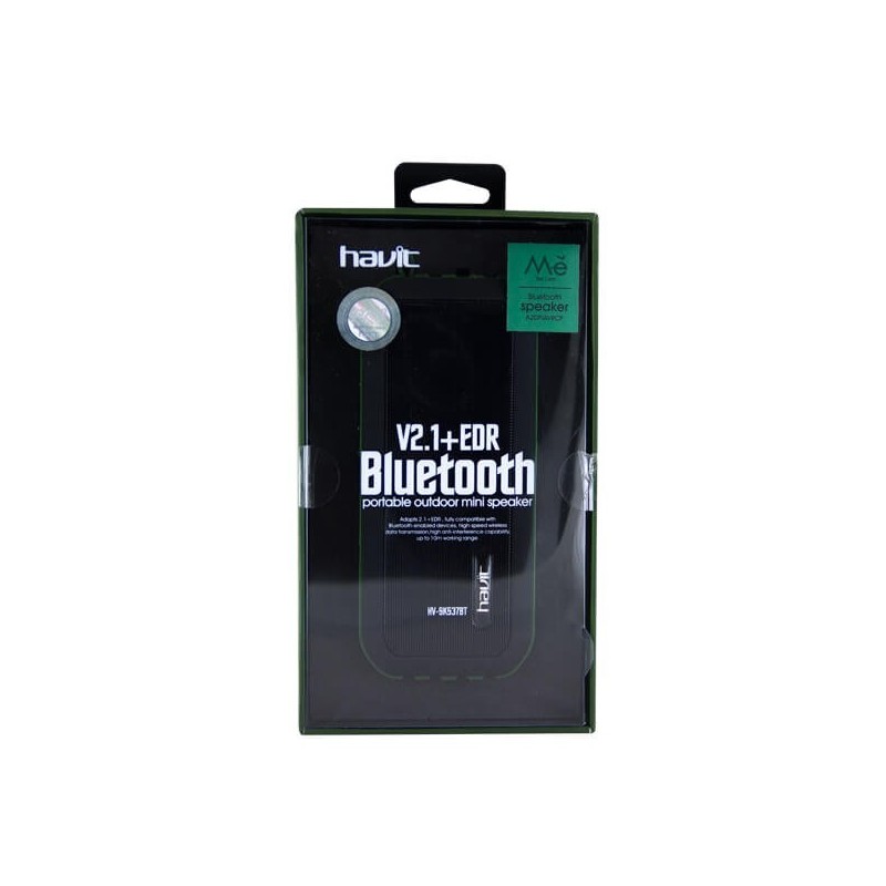 Altavoz Bluetooth TF Manos libres NFC HV-SK537BT - Verde