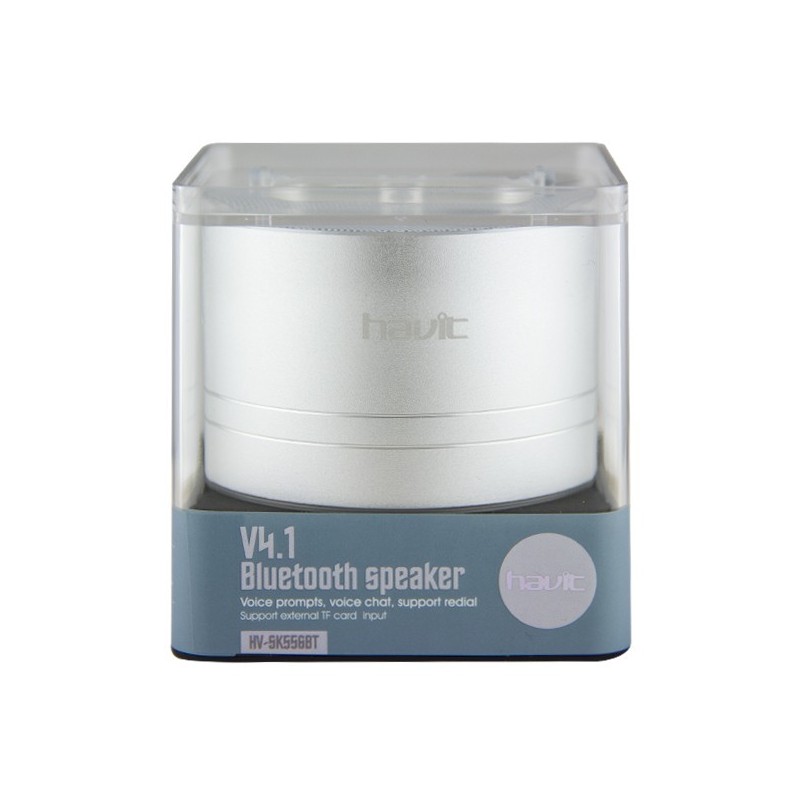 Mini Altavoz Bluetooth V4.1 HV-SK556BT - Plata