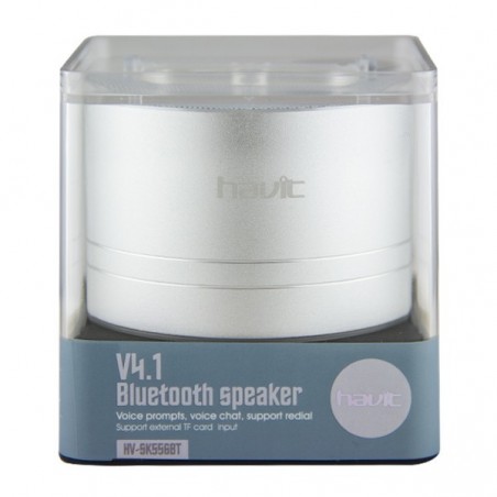 Mini Altavoz Bluetooth V4.1 HV-SK556BT - Plata