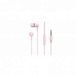 Auricular con Cable y Manos Libres E70P Rosa