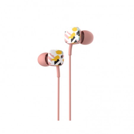 Auricular Ergonómico con Micro E58P Rosa