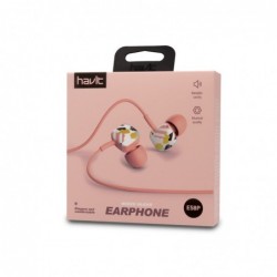 Auricular Ergonómico con Micro E58P Rosa