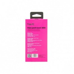 Auriculares con microfono HV-E25P - Rosa