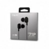 Auriculares de Doble Bobina con Cable Micro y Regulador de Volumen E71P