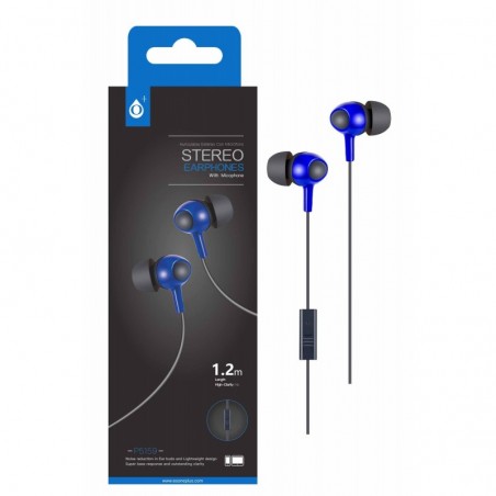 P5159 AZ Auriculares Metal con Microfono Spade Azul