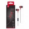 P5159 RJ Auriculares Metal con Microfono Spade Rojo
