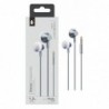 P5176 GR Auriculares Metal Pocky con Microfono - Gris