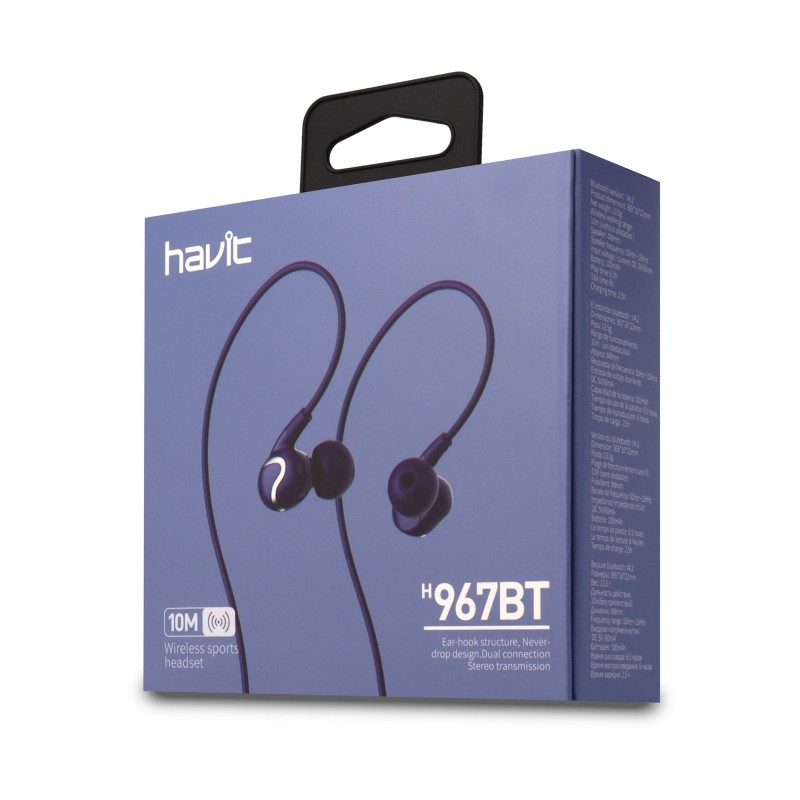 Auricular Deportivo Bluetooth H967BT Azul