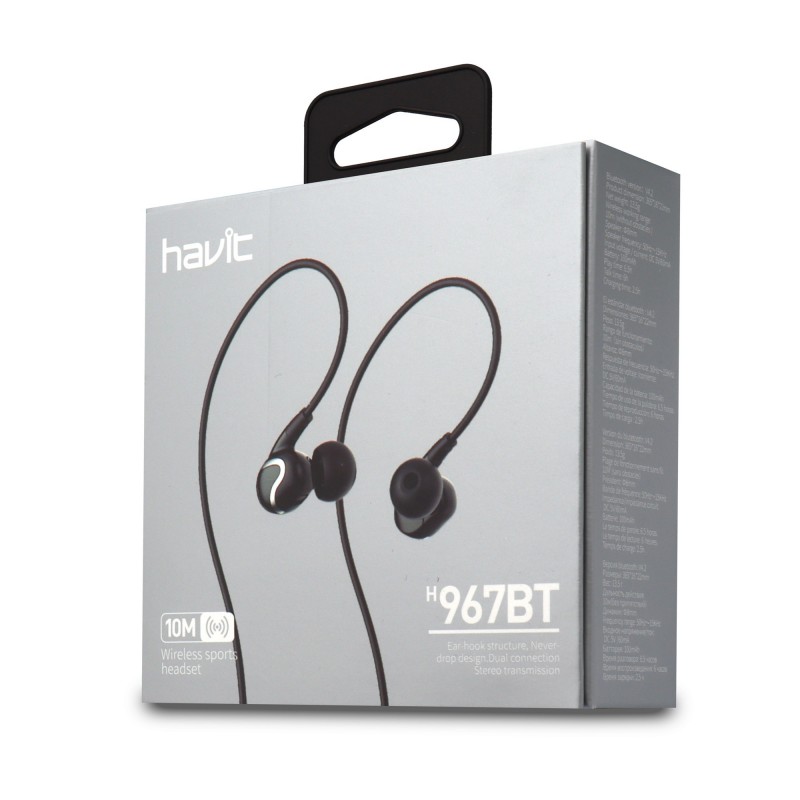 Auricular Deportivo Bluetooth H967BT Negro